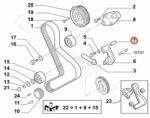 FIAT/IVECO eredeti Feszítő konzol persely CITROËN JUMPER I (94-02) (500326919)