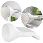 LELEMAKERS Klíma kimeneti adapter 150mm billenő Pvc ablakhoz Ház blokk fehér (km-1-150)