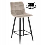 exito design Hoker bárszék forgó bárszék velúr bézs Tore-s 65cm (EX-P-8078SG09)