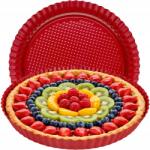FLORINA Sütőforma Tepsi Tortaforma Kerek Deliss Piros 28x3cm (320262)