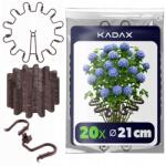 Kadax 20 db Növénybilincs Fogantyú 6 mm Támaszték Hortenzia Bazsarózsa Fű Virágok (K16265)