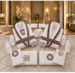  Set Halate Lux - 16 Piese, Bumbac 100% Premium, Ultra-Absorbant pentru El si Ea, Culoare Bordo - AHM73 Prosop
