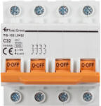 Total Green Intrerupator automat tetrapolar 32A 4P curba C 6kA (EL0029523)