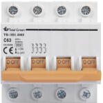 Total Green Intrerupator automat tetrapolar 63A curba C 6kA (EL0029526)