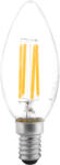 Novelite Bec LED filament lumanare 4W E14 2700K clar (EL0081033)