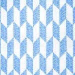 Dariana Covoras Antiderapant pentru Baie si Piscina Blue Braid V24007D, 65 80 cm, Absorbant, tip Burete, PVC, Albastru Alb Covor