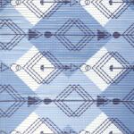 Dariana Covoras Antiderapant pentru Baie si Piscina Blue Arrows V24039A, 65 80 cm, Absorbant, tip Burete, PVC, Alb Bleu Covor