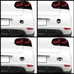 4 Decor Sticker auto - Cranii (pachet)