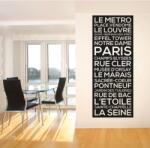 4 Decor Sticker Actractii turistice din Paris - beestick-deco - 77,99 RON