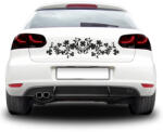 4 Decor Sticker auto - Flori simetrice