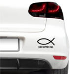 4 Decor Sticker auto - I Just Support Fish