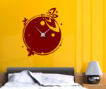 4 Decor Sticker Ceas de Perete Vis Floral