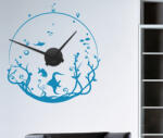 4 Decor Sticker Ceas de perete cu acvariu