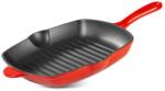 Magic home Tigaie grill, fonta, patrata, cu ciocuri, 27x27 cm, MagicHome (801672A) - edanco