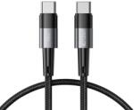Tech-Protect Kábel töltéshez és adatátvitelhez TECH-PROTECT UltraBoost, 2x USB Type-C, PD 60W, 3A, 25cm, szürke