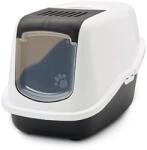 SAVIC Nestor White-Black - Covered Cat Litter Box - 56x39x38.5 cm - 1 pc (5411388022723)
