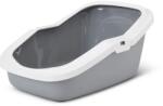 SAVIC ASEO Grey with White Rim - Open Cat Litter Tray - 56x39x27.5 cm - 1 pc (5411388020453)