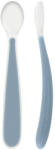 Chicco Szilikon kanál Soft blue 2db, 6m+ - pepita