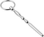 SuperLove Stainless Steel Wavy Penis Plug with Ring