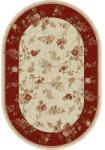 Delta Carpet Covor Oval, 200 x 300 cm, Crem / Rosu, Lotos 551 (LOTUS-551-120-O-23) Covor
