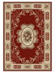 Delta Carpet Covor Dreptunghiular, 150 x 230 cm, Grena, Model Floral Lotos (LOTUS-542-220-1523) Covor