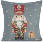 Eurofirany Gobelin karácsonyi párnahuzat 6081 Szürke 45x45 cm - 5 cm