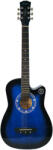 DEPOX Chitara clasica din lemn 95 cm, Deluxe Edition, Cutaway Country Blue (2713)