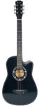 DEPOX Chitara clasica din lemn 95 cm, Cutaway Country Black (2709)