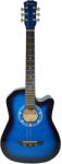 DEPOX Chitara clasica din lemn, Cutaway Country Blue, 95 cm, albastru (2712)