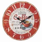 TFA Ceas analog de perete din MDF, design VINTAGE, Coffee, TFA 60.3045. 12 (AB-60.3045.12)