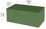 M. A. T. Group Acoperire prelată pentru masă dreptunghiulară cu 8 locuri 200 × 114 × 71 cm, PE 90 g/m2 791835 (791835)