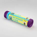 Mister Elephant Saci menajeri MDPE cu șnur la rolă, 35 L, mov, 10 buc. /rolă - Mr. Elephant (SM3510PR-snur)