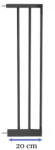 GUIMO Prelungire, Guimo, pentru poarta de siguranta, 20 cm, Negru