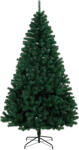 HOMCOM Brad de Crăciun 230 cm cu ramuri articulate 1300 vârfuri din PVC ignifug montaj rapid suport oțel verde | Aosom Romania (83C-307V05GN)