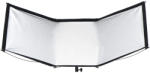 Caruba Jinbei 3in1 Íves Derítőlap Kit - 120cm x 65cm (ezüst/fehér/arany)