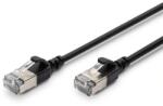 ASSMANN Patch Cord Digitus by Assmann DK-1632-A-010S-BL-10, Cat6a, F/FTP, 1 m, Black, 10 bucati (DK-1632-A-010S-BL-10)