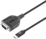 Manhattan USB-C Soros DB9/RS232 Átalakító 1m 154499 (154499)