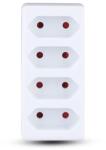 V-TAC Adaptor priza cu 4 prize EURO, 16A/3680W, IP20, V-TAC VT-1004 (SKU-8785)
