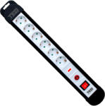 TED Electric Prelungitor cu protecție 6 prize Schuko, 10 m, cablu 3x1, 5 mm2, 16A/3680W, negru, TED Electric TED000941 (A0059021)