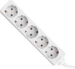 TED Electric Prelungitor 5 prize Schuko, 5 m, 3x1.5 mm2, 3680W/16A, alb, TED Electric TED001887 (A0113204)