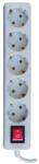 TED Electric Prelungitor electric 5 prize Schuko, 5 m, cablu 3x1, 5 mm, 3680W/16A, cu întrerupător, TED Electric TED003850 (A0114216)