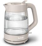 Tefal Fierbator electric Tefal Morning KO2G0BE0, 2000 W, 1.7 L, sticla, filtru anticalcar, baza rotativa, oprire automata, Crem (3045387210113) Fierbator
