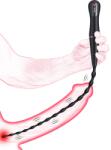 SuperLove Vibrating Soft Silicone Extra Long Bumpy Urethral Sound Black