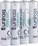 Uniross LR03 POWER PLUS 1.5V alkáli tartós elem, AAA (micro), 4 db/csomag (UPPAAASC4)