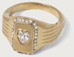 Guess inel pentru femei zirconiu cubic CRYSTAL LOVE 9BY2-AKDYZM_GLD (JUBR06.356JW)