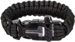 Highlander Outdoor Paracord karkötő tűzszerszámmal - Black (2814947)