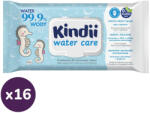 Kindii Water Care törlőkendő illatanyag mentes, 99, 9% víztartalom (16x60 db)
