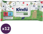 Kindii Natural Balance baba törlőkendő (12x60 db)