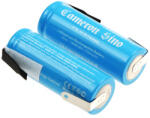 Utángyártott 18490 Li-ion akkumulátor 3.7V 1600mAh 2 darabos csomag fülekkel - CameronSino (CS-ICR18490NF)