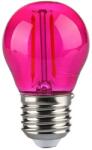 V-TAC Bec Led G45 E27 2w Cu Filament Lumina Roz (sku-217410)